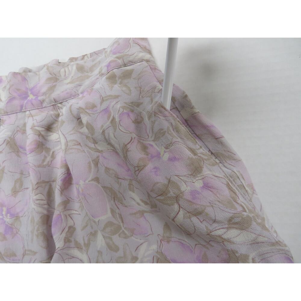 Made in Ireland 100% Rayon Vintage Skirt Women's 12 Pastel Floral Cottage Fairy - Picture 3 of 12